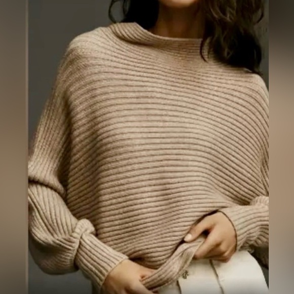 Anthropologie The Kendall Mock-Neck Sweater